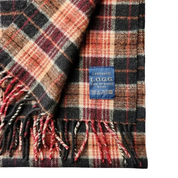 Lambswool Plaid Tartan Scarf Unisex Cozy Heritage Wool Winter Gift - Picture 7 of 8